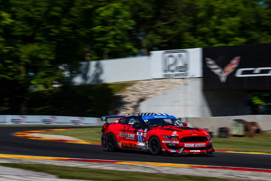 KohR Motorsports’ No. 60 Ford Mustang GT4 finished 12th in the IMSA MICHELIN Pilot Challenge race. KohR Motorsports’ No. 60 Ford Mustang GT4 finished 12th in the IMSA MICHELIN Pilot Challenge race.